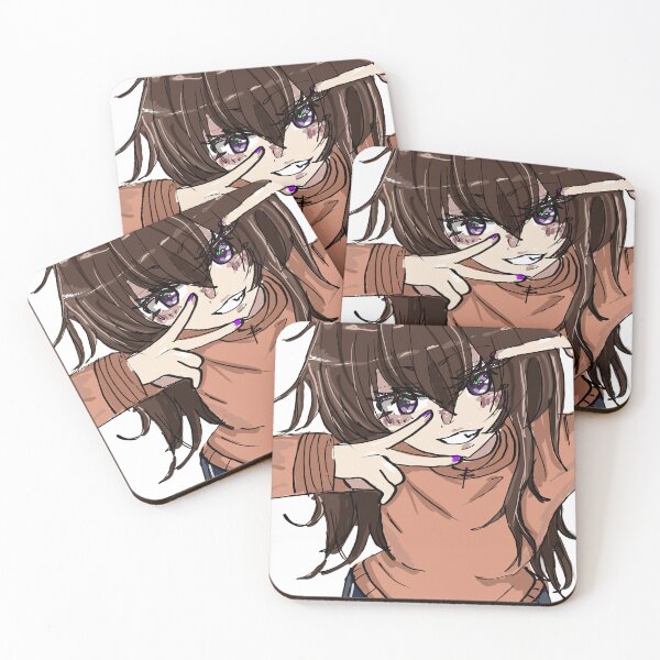 Item preview, Anime girl making peace sign xx (Transparent backround) designed and sold by MysticRacoon6.