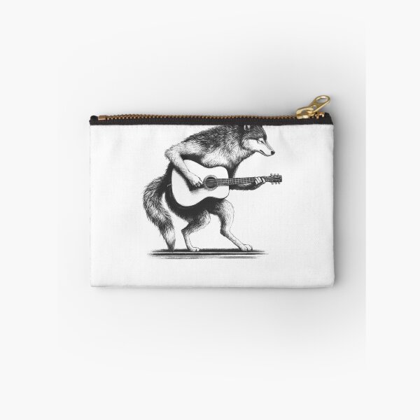 Item preview, Wolf Playing Guitar designed and sold by Kimberley King Art  King Art.