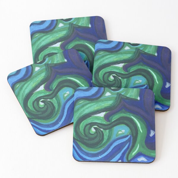 Item preview, waves of blue and green : earth designed and sold by WintersWonders.