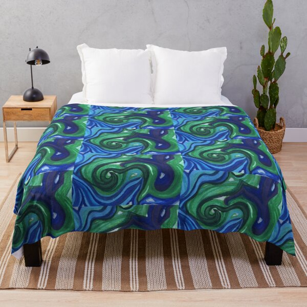 Item preview, waves of blue and green : earth designed and sold by WintersWonders.