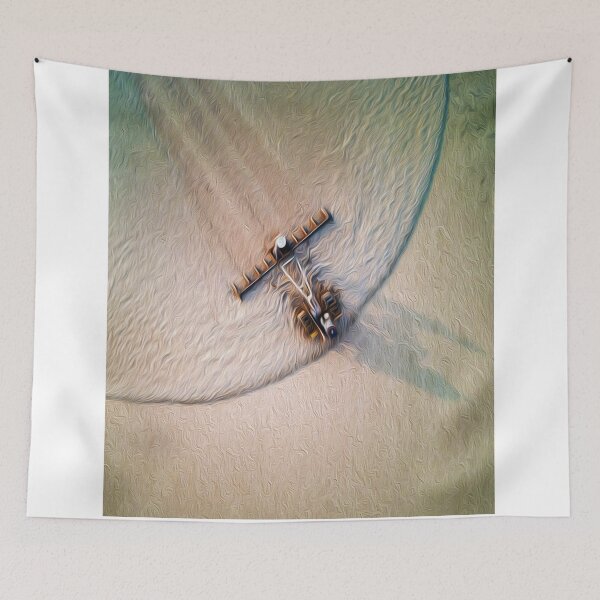 Item preview, Thai farmer on tractor in rice field designed and sold by Huskyyy Designs.
