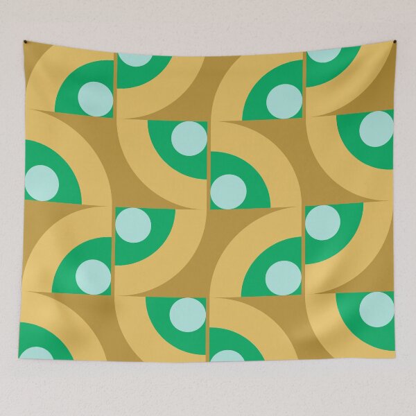 Item preview, Retro Geometric Mid Century Modern 60s Pattern V designed and sold by nineFlorals.