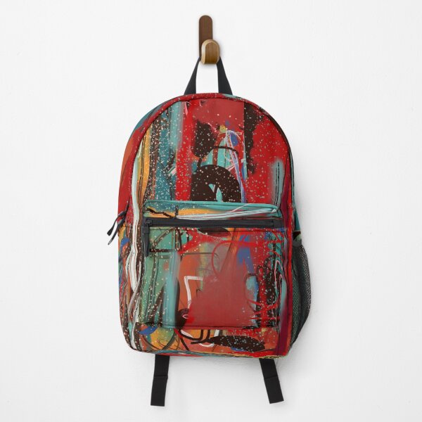 Item preview, Bright Red and Turquoise Abstract Design designed and sold by Jessielee72.