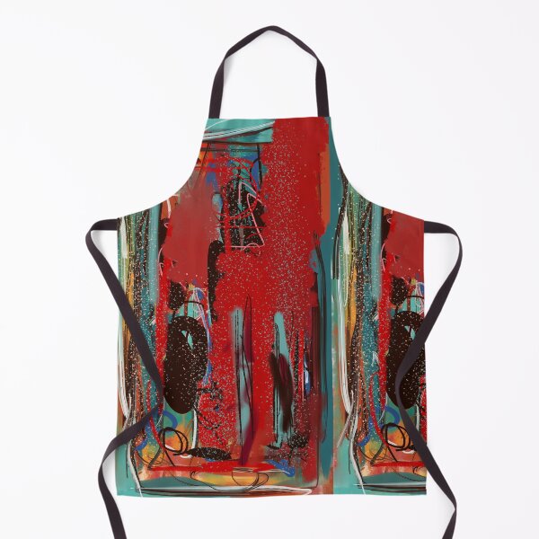Item preview, Bright Red and Turquoise Abstract Design designed and sold by Jessielee72.