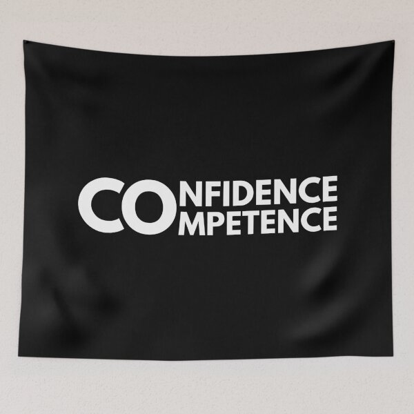 Item preview, Confidence not based in competence is narcissistic. designed and sold by ReadytoWork.