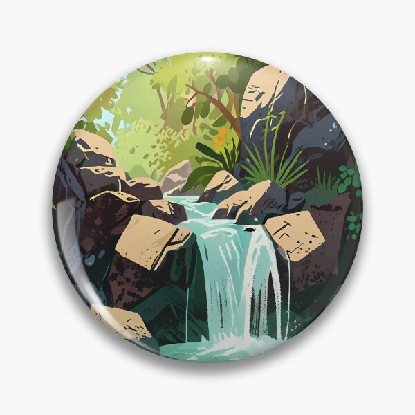 Item preview, Tropical Oasis – Refreshing Waterfall Retreat designed and sold by ArtSE46.