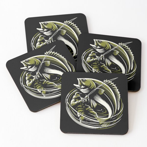 Item preview, Fishing Angler Cod Giant Fish Olive Green Gift designed and sold by Pineapple-Tree.