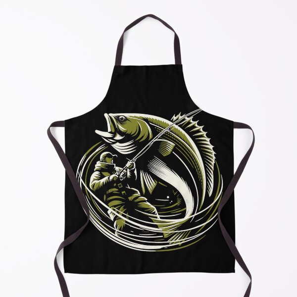 Item preview, Fishing Angler Cod Giant Fish Olive Green Gift designed and sold by Pineapple-Tree.