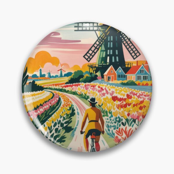 Artikelvorschau, Holländischer Tulpenritt – Farbenfrohes Abenteuer auf dem Land entworfen und verkauft von ArtSE46.