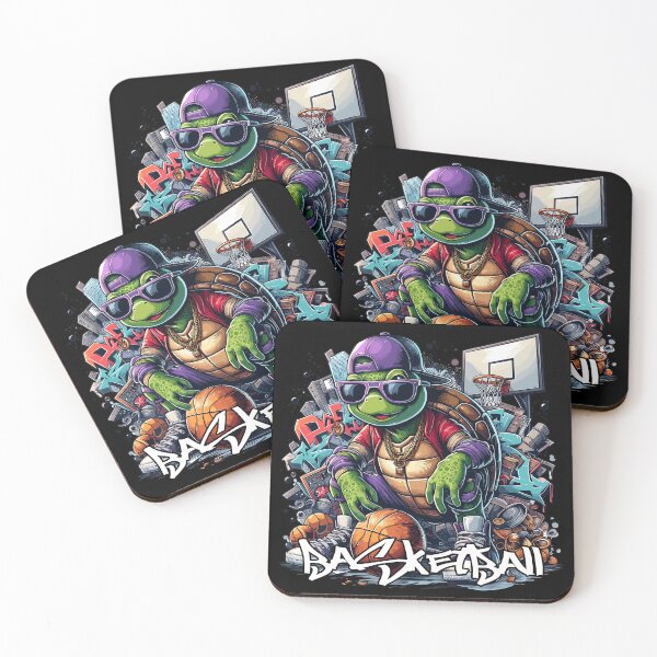 Item preview, Basketball Turtle Sunglasses Graffiti Gift designed and sold by Pineapple-Tree.