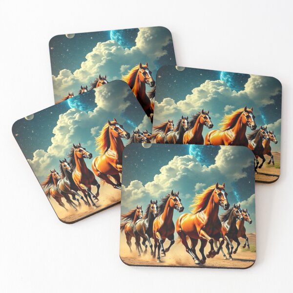 Item preview, Wild horses at space designed and sold by Dogandesighn.