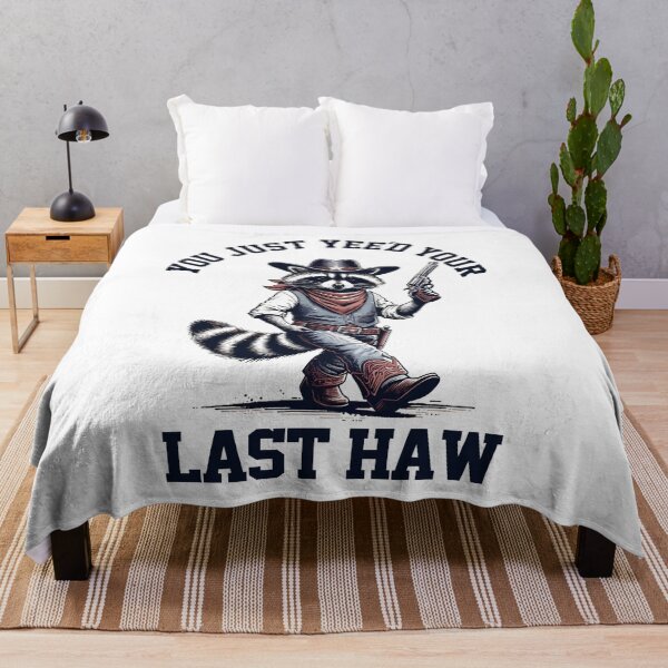Item preview, Cowboy Raccoon You Just Yee’d Your Last Haw designed and sold by Dolphin Graphic.