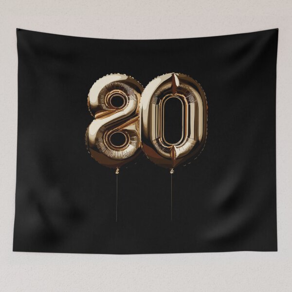 Item preview, 80 Years Gold Balloon Foil Balloon Gift designed and sold by Pineapple-Tree.