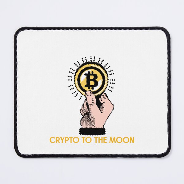 Item preview, Crypto to the Moon - Bitcoin Rocket Tee designed and sold by oxya.