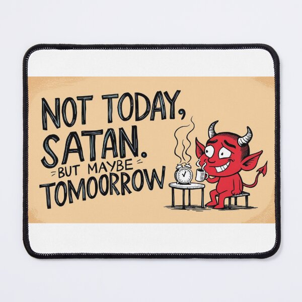 Item preview, Not Today, Satan… But Maybe Tomorrow designed and sold by StormArte.