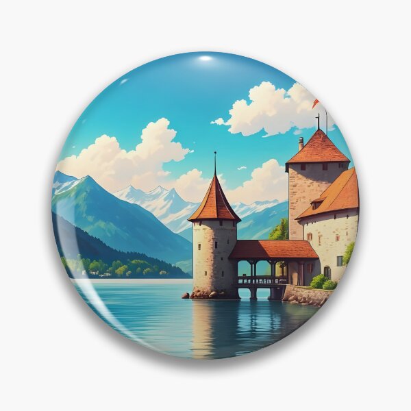 Item preview, Oberhofen Castle: Fairytale Lakeside Majesty designed and sold by LSVart.