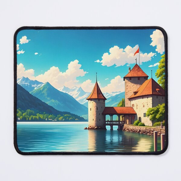 Item preview, Oberhofen Castle: Fairytale Lakeside Majesty designed and sold by LSVart.