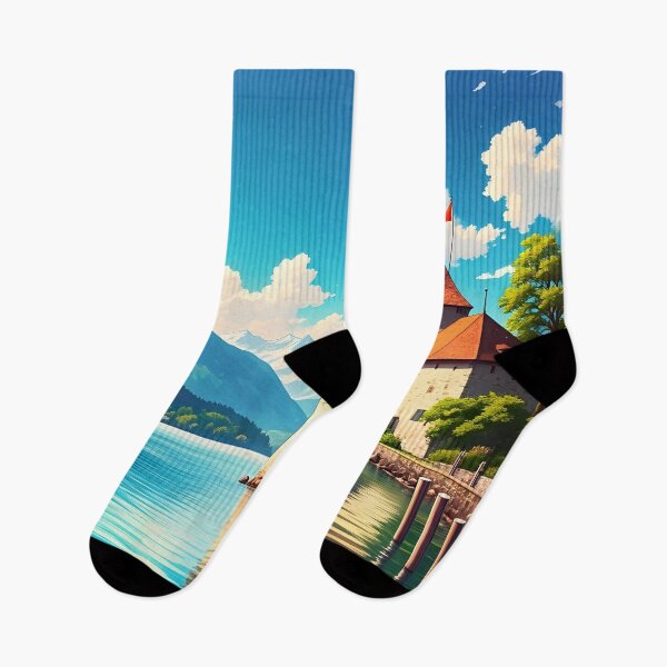 Item preview, Oberhofen Castle: Fairytale Lakeside Majesty designed and sold by LSVart.