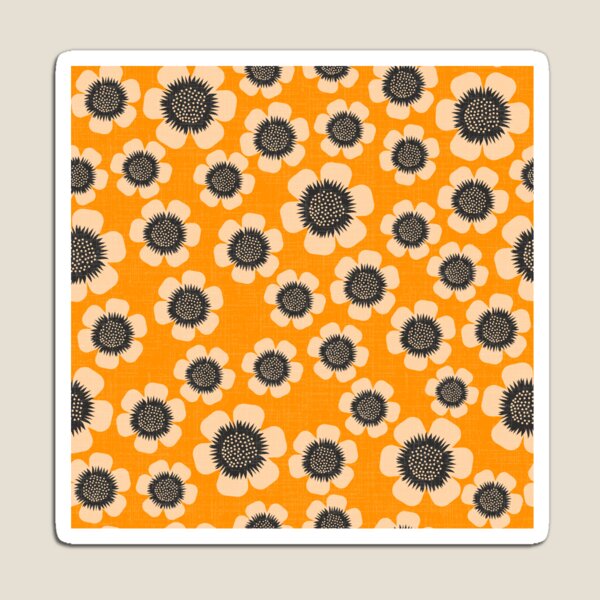 Item preview, Light orange retro spring in bloom  designed and sold by chiara-de-david.