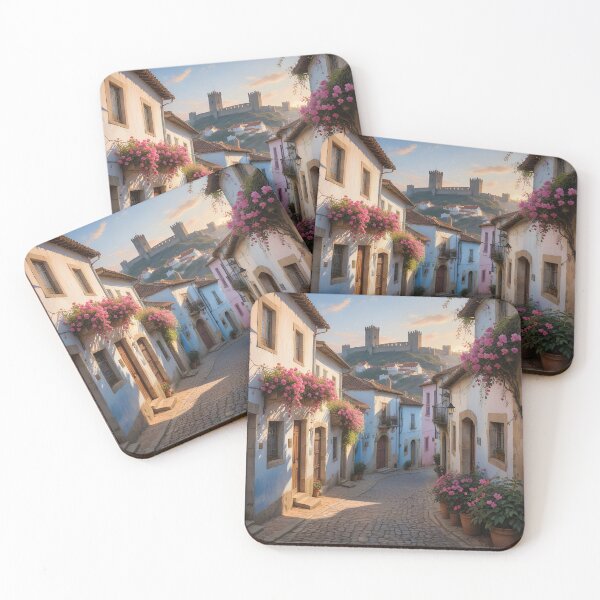 Item preview, Óbidos Village: Sunset Medieval Charm designed and sold by LSVart.