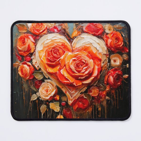 Item preview, The heart and roses design is featured on designed and sold by Marcu Ioachim.