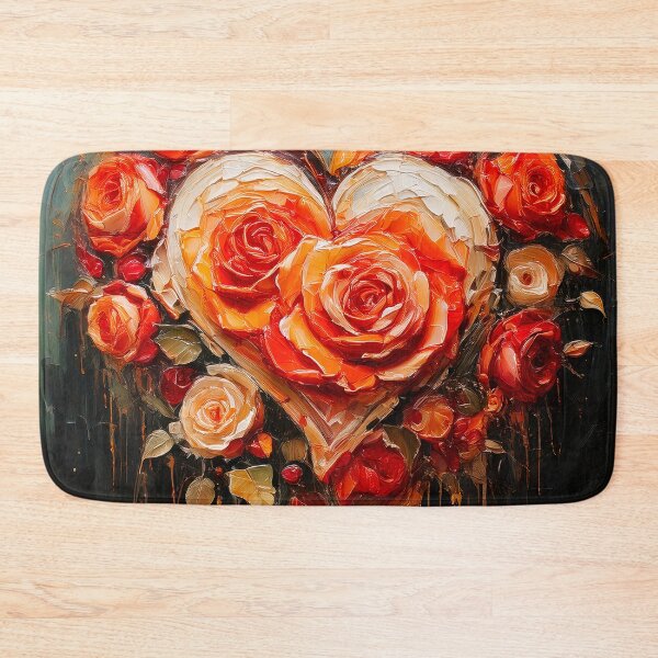 Item preview, The heart and roses design is featured on designed and sold by Marcu Ioachim.