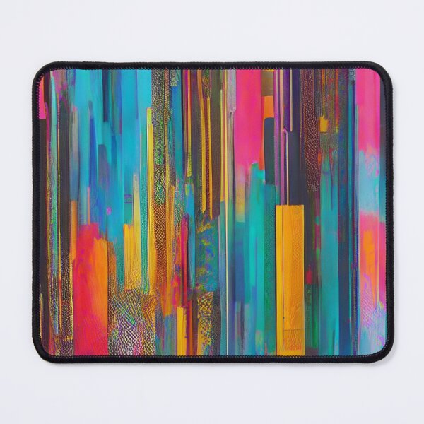 Artikelvorschau, Vibrant vertical streaks of color intermingle, creating a dynamic composition. entworfen und verkauft von Jon Fennel.