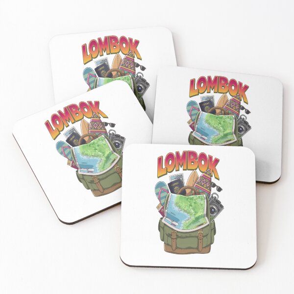 Item preview, Lombok Indonesia Bali travel island - Experience the Free Spirit of Lombok  Adventure Backpacking designed and sold by stickercuffs.
