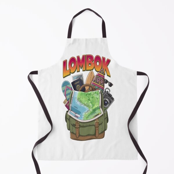 Item preview, Lombok Indonesia Bali travel island - Experience the Free Spirit of Lombok Adventure Backpacking designed and sold by stickercuffs.