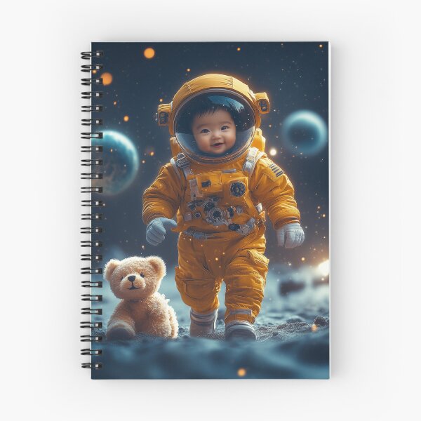Item preview, Little Dreamer Astronaut – Poetic Space Exploration designed and sold by pixal-shop.
