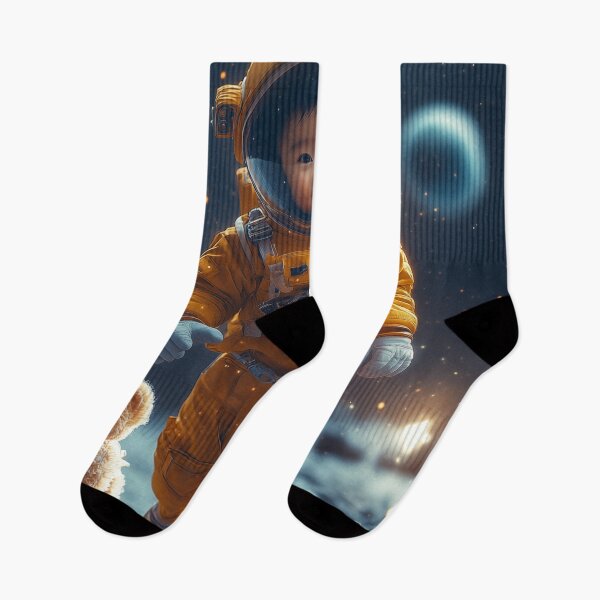 Item preview, Little Dreamer Astronaut – Poetic Space Exploration designed and sold by pixal-shop.