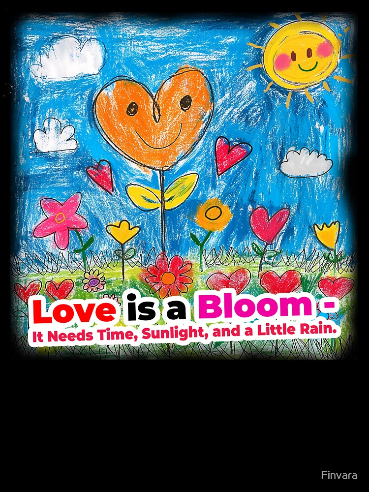 Thumbnail 7 of 7, Oversized T-Shirt, Love is a Bloom—It Needs Time, Sunlight, and a Little Rain. designed and sold by Finvara.