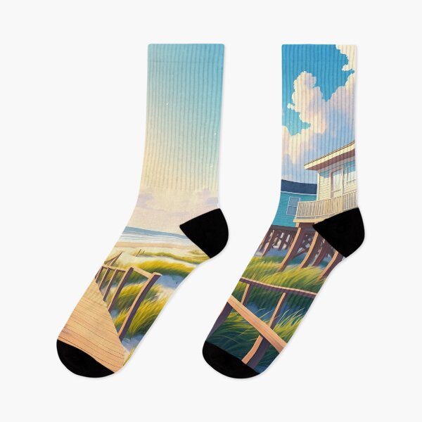 Item preview, Outer Banks, North Carolina: Pastel Coastal Charm designed and sold by LSVart.