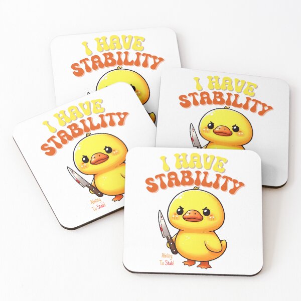Item preview, I Have Stability Ability to Stab funny gift meme designed and sold by Hoshi-Club.