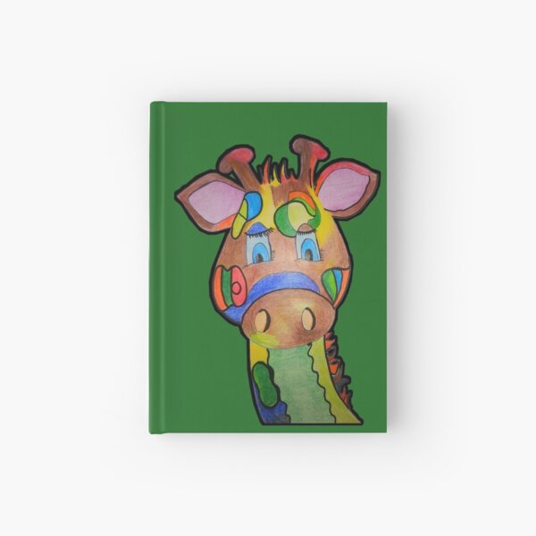 Item preview, A cute colourful giraffe. Head in the clouds. My drawing designed and sold by Hilary11.