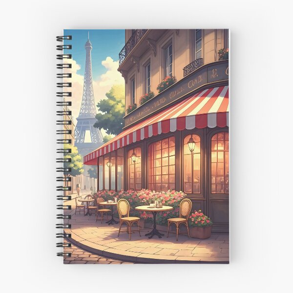 Item preview, Parisian Café: Cobblestone Charm and Blooming Ambiance designed and sold by LSVart.