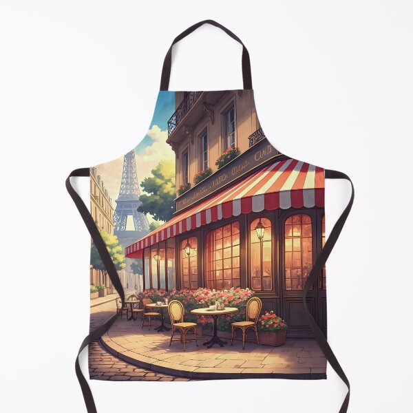 Item preview, Parisian Café: Cobblestone Charm and Blooming Ambiance designed and sold by LSVart.