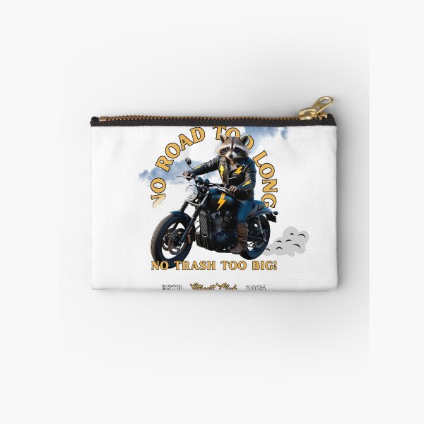 Item preview, Realistic Raccoon Motorcycle Rider – No Road Too Long, No Trash Too Big! designed and sold by AdaMerch.