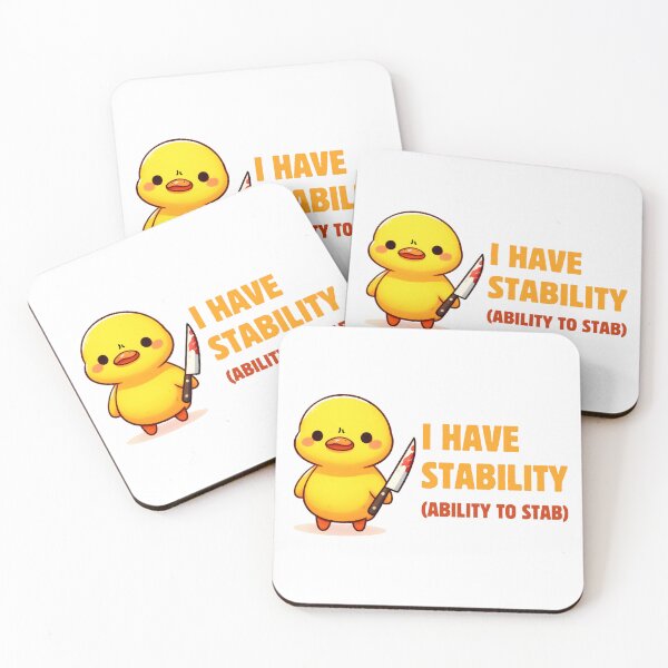 Item preview, Trust Me, I’m Stable Funny Duck Meme designed and sold by Hoshi-Club.