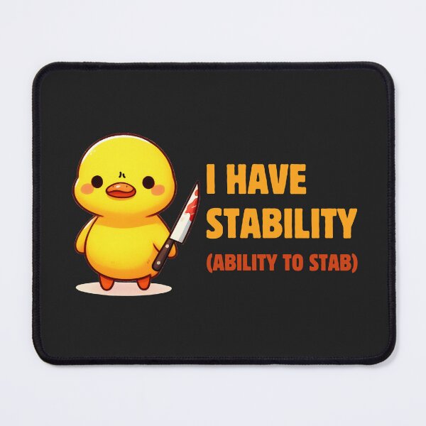 Item preview, Trust Me, I’m Stable Funny Duck Meme designed and sold by Hoshi-Club.