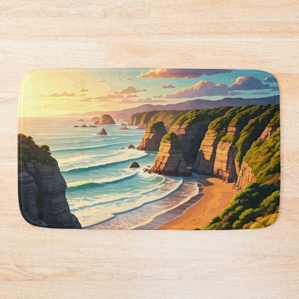 Item preview, Punakaiki Pancake Rocks: Sunset Drama on New Zealand’s West Coast designed and sold by LSVart.