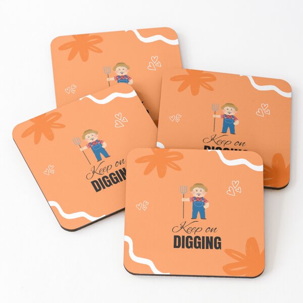 Item preview, Keep on digging - Motivational quote designed and sold by Naquo.