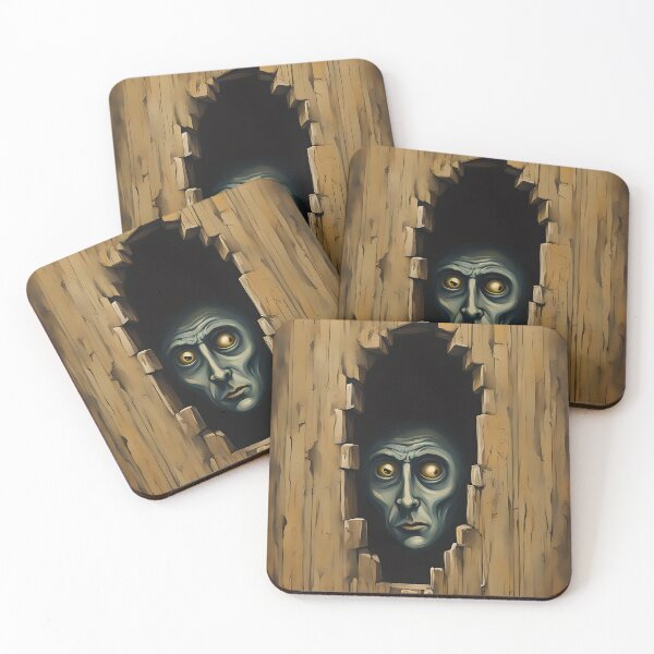 Item preview, The creepy man behind the wall - weird digital painting designed and sold by SirenSeventyOne.