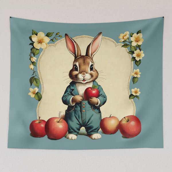 Item preview, Easter Rabbit and Apples | Gift for Easter Season designed and sold by UnhingedBird.