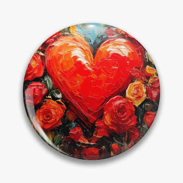 Item preview, Rose and heart artwork designed and sold by Marcu Ioachim.