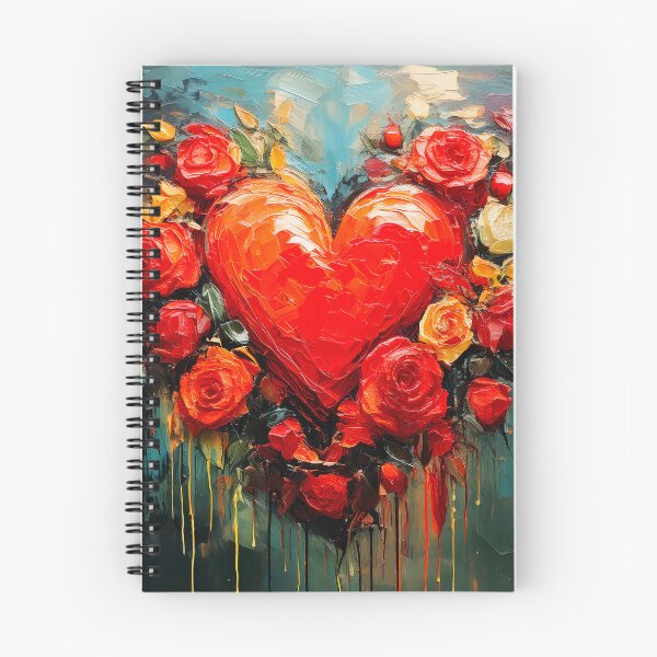 Item preview, Rose and heart artwork designed and sold by Marcu Ioachim.