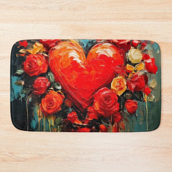 Item preview, Rose and heart artwork designed and sold by Marcu Ioachim.
