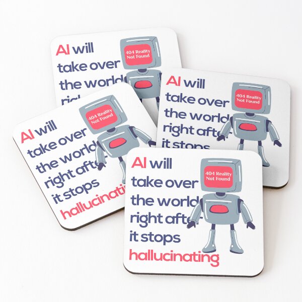 Item preview, AI 404 Reality Not Found - Funny Tech Robot T-Shirt designed and sold by TheCanvas11.