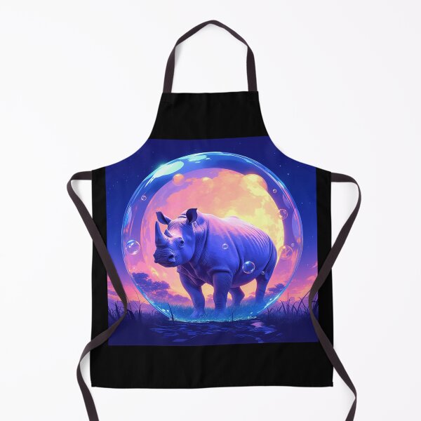 Item preview, Rhino // Cute Rhino art // Rhinos // children // Bubbles // Baby Rhino designed and sold by SMARTKIT DESIGNAGENCY.