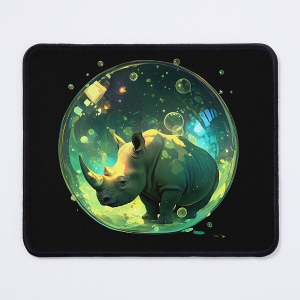 Item preview, Rhino // Cute Rhino art // Rhinos // children // Bubbles // Baby Rhino designed and sold by SMARTKIT DESIGNAGENCY.